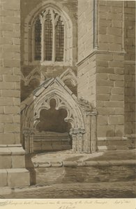 Lichfield Cathedral - South Transept: Red Sepia Drawing, 9 Sep 1842