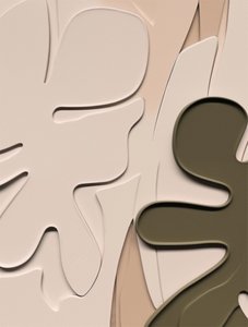 Abstract Organic Leaves