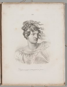 Art of the Lithograph: Head of an Amazon, Plate XIV