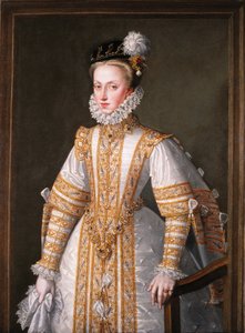 Anne of Austria, Queen Consort of Spain by Alonso Sánchez Coello