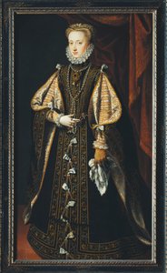 Portrait of Anna of Austria Queen consort of Spain and Portugal by Alonso Sánchez Coello