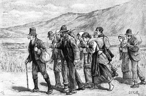 Irish Harvesters on Their Way to England, 1881