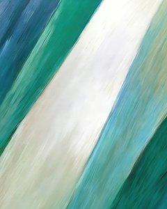 Abstract Blue Green Stripes by Alpenglow Workshop