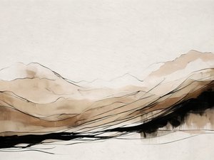 Abstract Mountain Layers