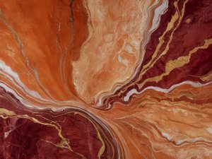 Crimson Gold Swirl