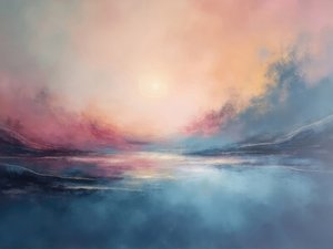 Dreamy Pastel Landscape
