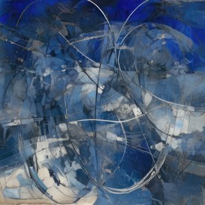 Dynamic Blue Abstract