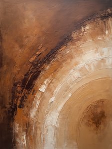 Earthy Arcs Abstract by Alpenglow Workshop