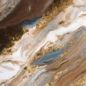 Golden Marble Swirl