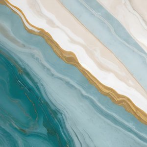 Golden Teal Flow