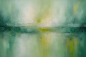 Misty Green Reflection by Alpenglow Workshop