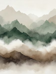 Misty Mountain Layers by Alpenglow Workshop