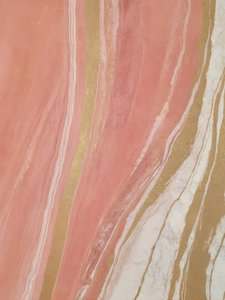 Pink Gold Marble Flow