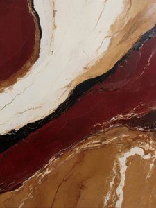 Red Gold Liquid Marble