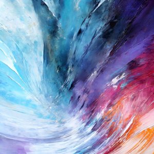 Vibrant Color Swirl