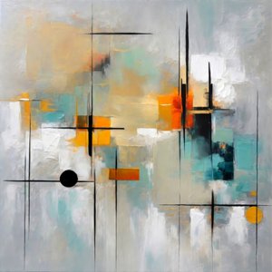 Vibrant Geometric Abstract
