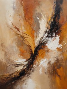 Warm Textured Swirl by Alpenglow Workshop