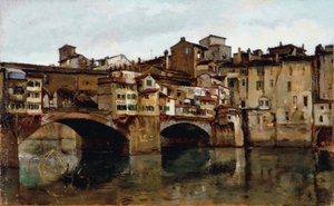 Ponte Vecchio in Florence by Alphons Hollaender