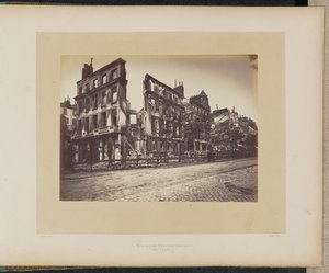The Deffieux Restaurant Burned Down, Boulevard Saint-Martin by Alphonse J. Liébert