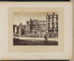 Rue Royale (corner of Faubourg Saint-Honoré) Burned on May 24, 1871 by Alphonse J. Liébert