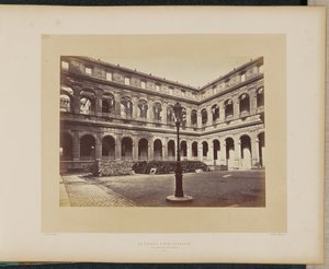 The State Council on Fire. Interior View of the Court. by Alphonse J. Liébert