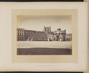 Tuileries Palace Burned. View from the Place du Carrousel. by Alphonse J. Liébert