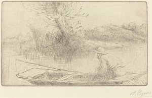 Along the Thames by Alphonse Legros