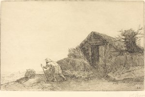 Along the Top of the Hill by Alphonse Legros