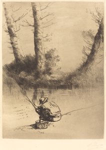 Angler by Alphonse Legros
