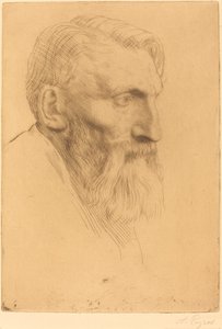 Auguste Rodin by Alphonse Legros