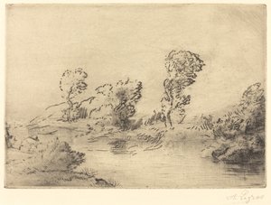 Banks of the Marne by Alphonse Legros