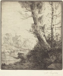 Banks of the Oise by Alphonse Legros