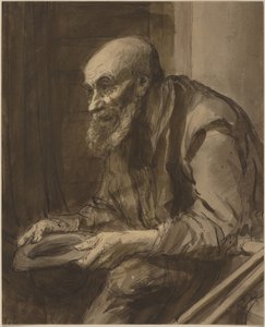 Beggar with Crutches by Alphonse Legros