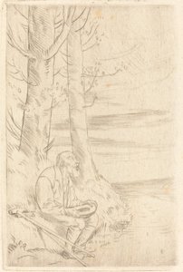 Blind Beggar by Alphonse Legros