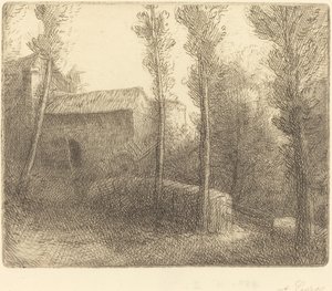 Bridge at the Mill by Alphonse Legros