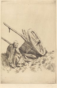 Broken Cart by Alphonse Legros