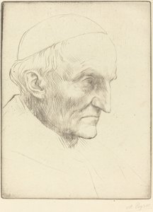 Cardinal Manning (3rd plate) by Alphonse Legros
