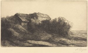 Cottage on a Hillside by Alphonse Legros