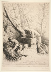 Death and the Woodcutter by Alphonse Legros