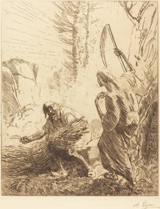 Death and the Woodcutter, 3rd plate La mort et le bucheron