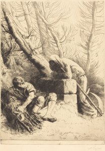 Death and the Woodcutter by Alphonse Legros