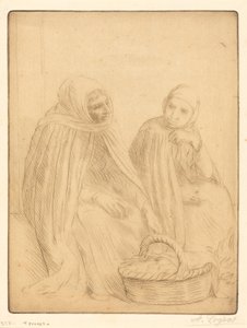 Egg-sellers, 1st plate