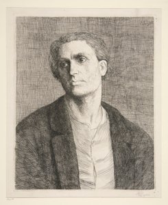Study of a Head by Alphonse Legros