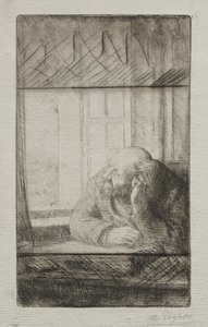 Evening at the Window by Alphonse Legros