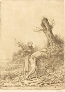 Fagot-makers by Alphonse Legros