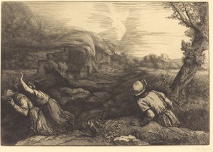 Fire in the Hamlet by Alphonse Legros