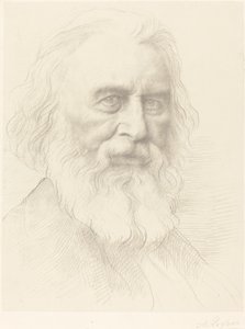 H.W. Longfellow, 2nd plate by Alphonse Legros
