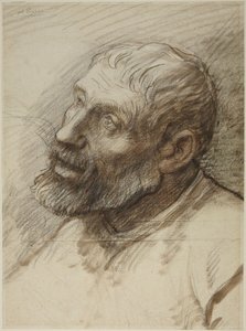 Head of Bearded Man by Alphonse Legros