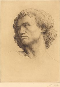 Head of a Man by Alphonse Legros