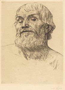 Head of a Man by Alphonse Legros